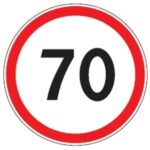 329 Ribotas greitis (Draudžiama važiuoti greičiau (km/h), negu nurodyta kelio ženkle)