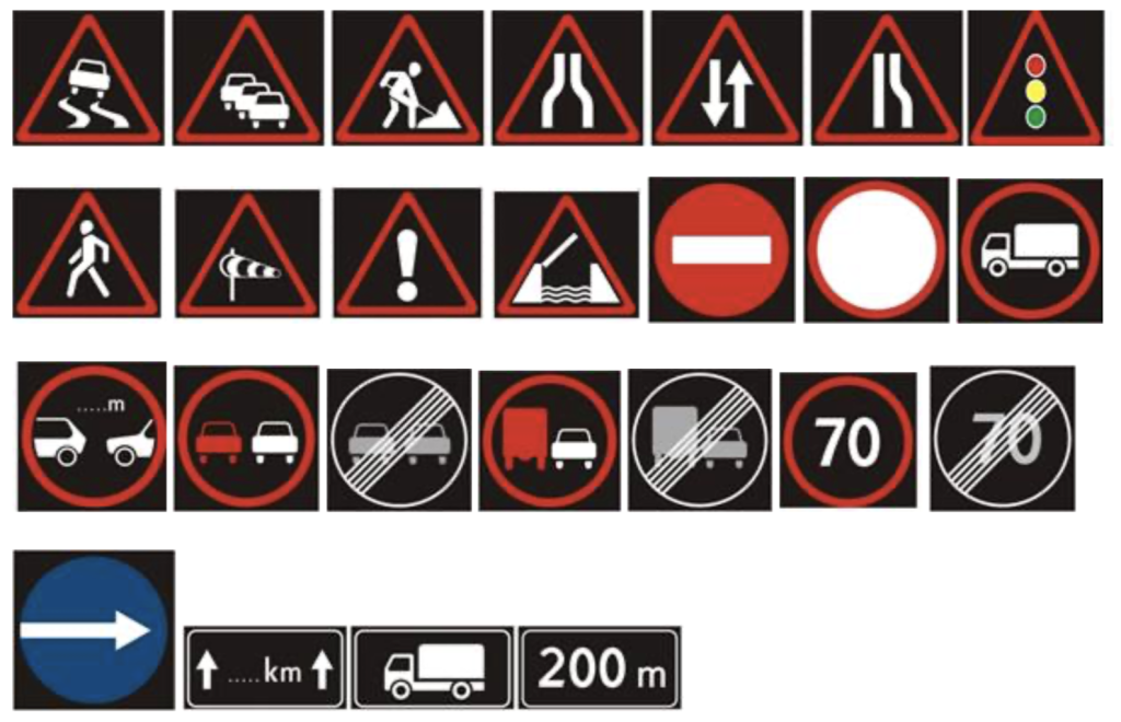 Kintamos informacijos kelio ženklai