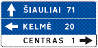 608 Krypčių rodyklė (Nurodo keletą krypčių ir atstumų)