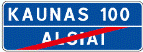 613 Gyvenvietės pabaiga (Gyvenvietės, pažymėtos kelio ženklu „Gyvenvietės pradžia“, pabaiga, kitos gyvenvietės pavadinimas ir atstumas iki jos)