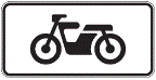 852 Mopedai (Nurodo transporto priemonės rūšį, kuriai galioja kelio ženklas)