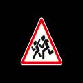 Įspėjamojo kelio ženklo Nr. 105 „Vaikai“ atvaizdas