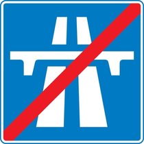 End of motorway
