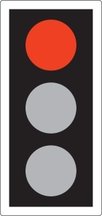 RED means ‘Stop’. Wait behind the stop line on the carriageway