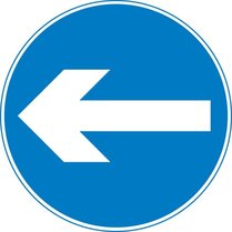 Turn left (right if symbol reversed)